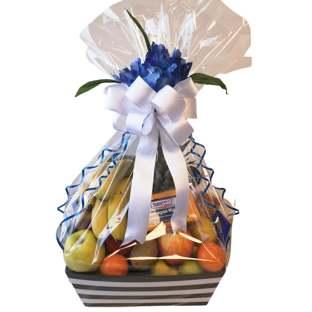 Cheese, Chocolate and Fruit Gift Basket