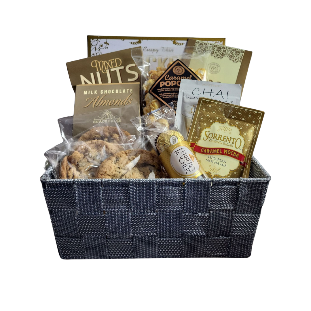 Snack and go back to school gift basket