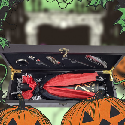 Halloween Wooden Wine Gift Box