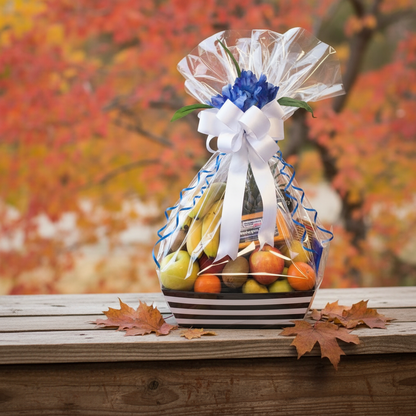Cheese, Chocolate and Fruit Gift Basket