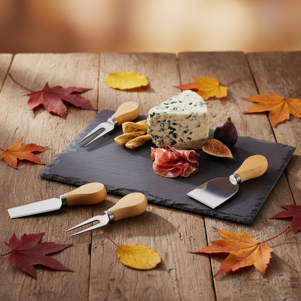 Wine, and Slate Cheese Board Set Gift