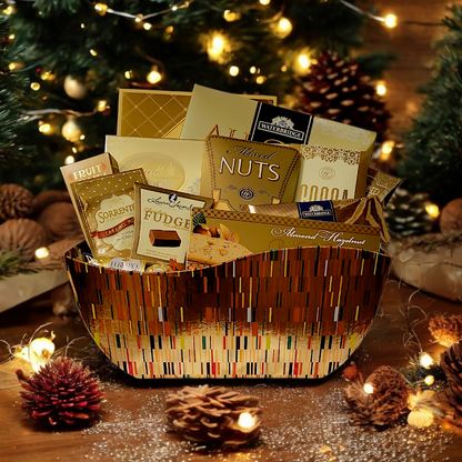 Basket of Gold Gift Basket