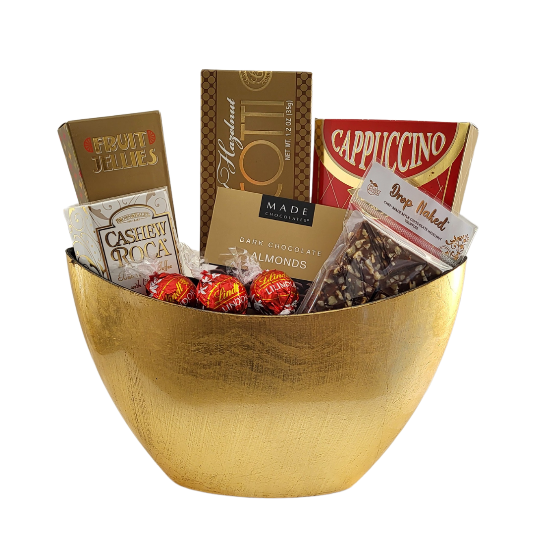 Golden Treats Gift Basket