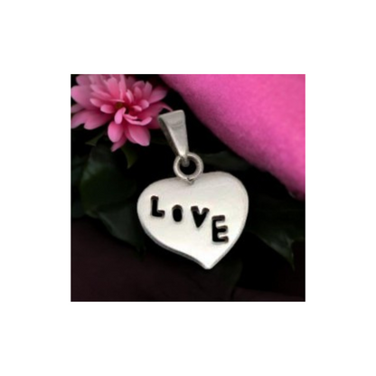 Sterling Silver LOVE Heart Charm