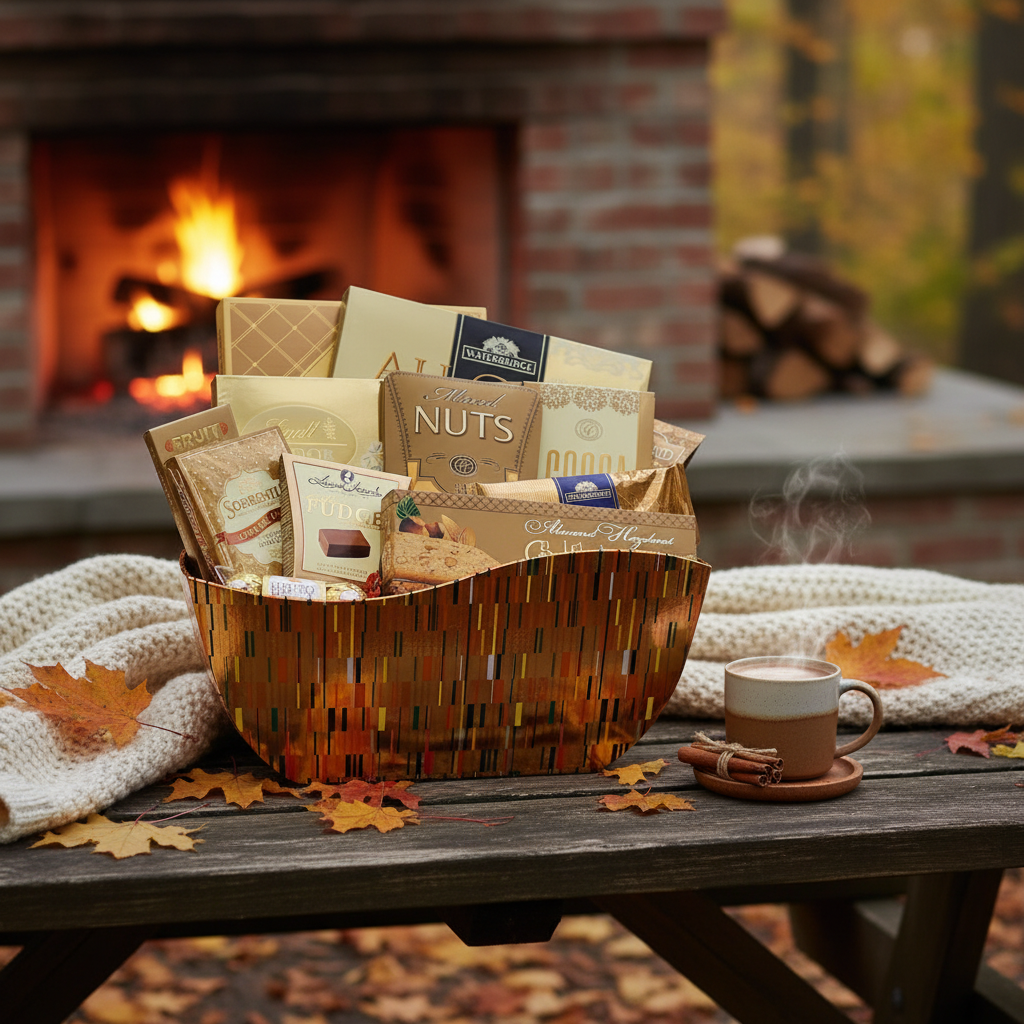 Basket of Gold Gift Basket