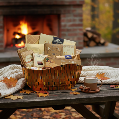 Basket of Gold Gift Basket