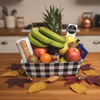 Cheese, Chocolate and Fruit Gift Basket
