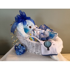 Bassinet Baby Girl Gift Basket
