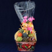 Cheese, Chocolate & Fruit Gift Basket