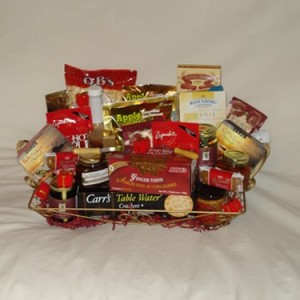Golden Tray Gourmet Gift Basket